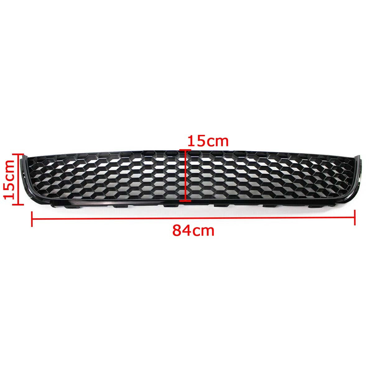 The honeycomb mesh lower center grille on the front bumper is suitable for Volkswagen for Golf / for Jetta MK6 (2009-2013).