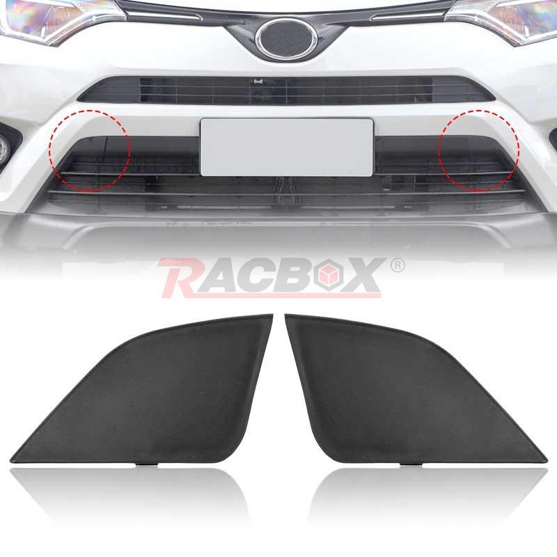 Front Bumper Tow Hook Eye Cover Cap Fits for Toyota RAV4 2016~2018 Left Right