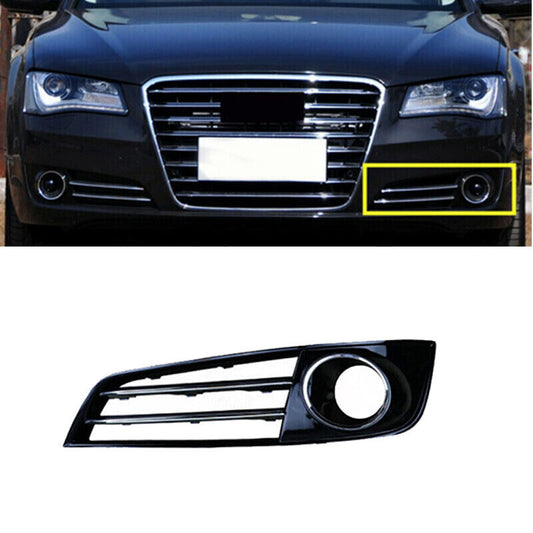 Left Bumper Fog Light Lamp Grille Cover w/ACC Hole for Audi for A8 D4 2011-2014