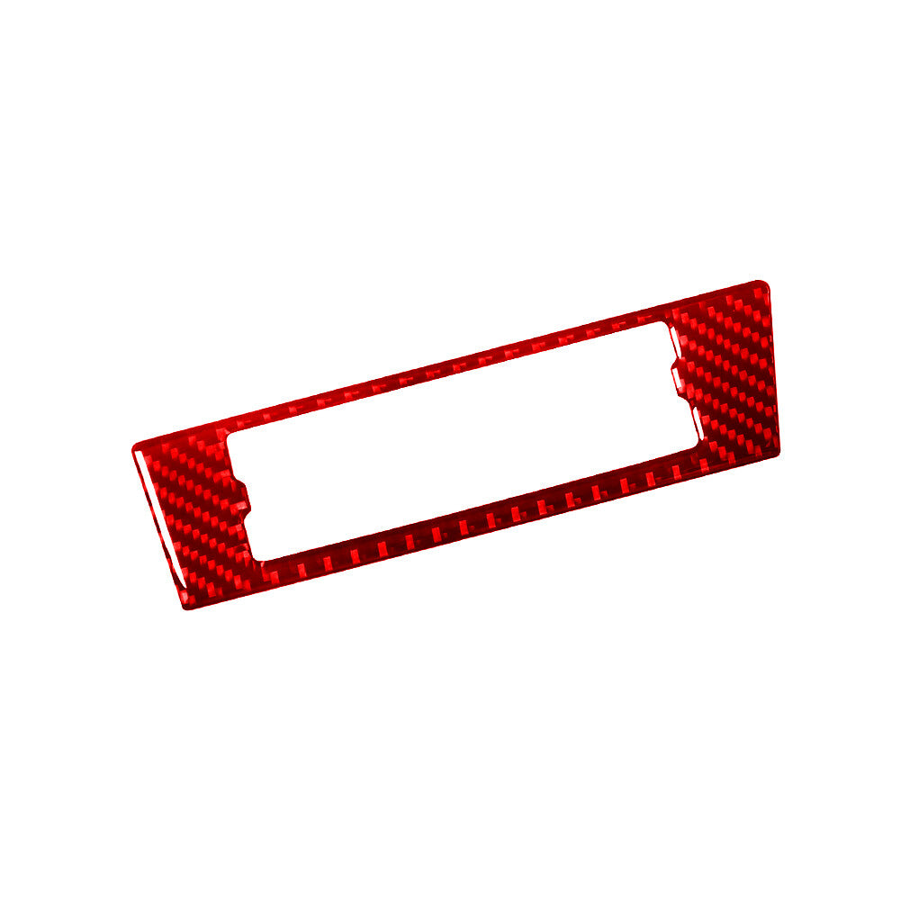 Red Carbon Fiber Center Storage Up Frame Trim for Volkswagen for Tiguan 2013-2017