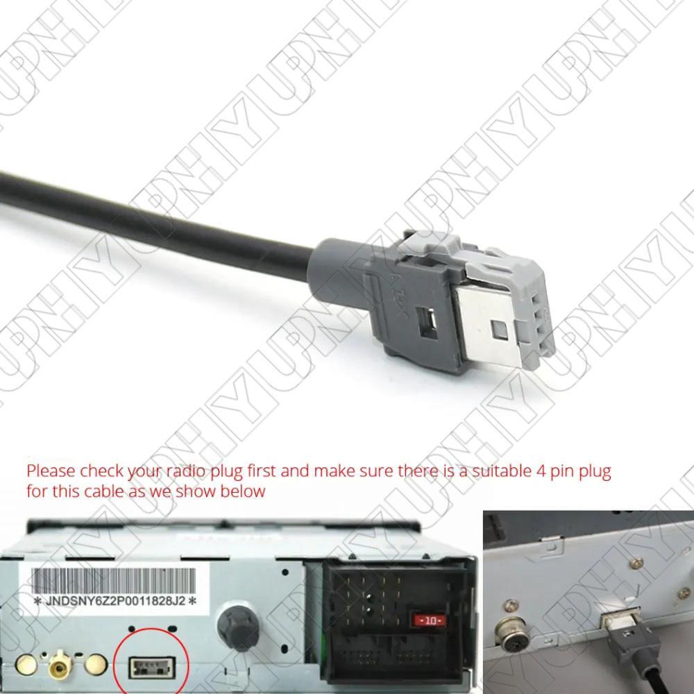 Plug Play 4 PIN Plug to USB Radio Cable for Hyundai Sonata for Kia KX3 KX5 for Sorento