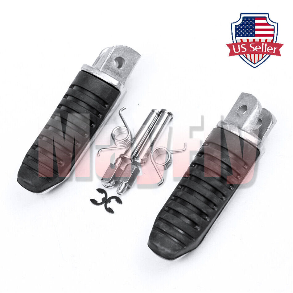 Front Rubber Footrest Peg Pedals Fit For GSF1200 GSF1250 Bandit GSX1300R B-King