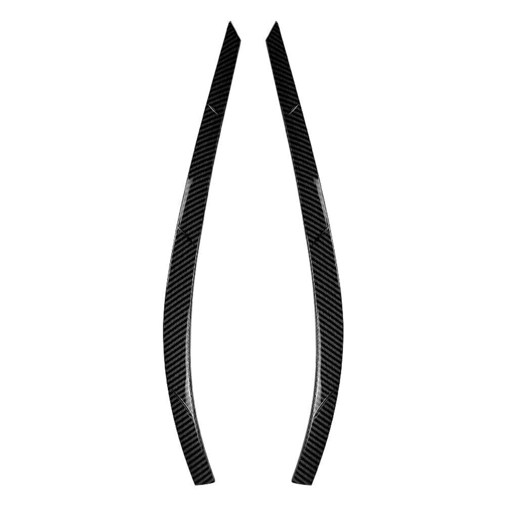 Carbon Fiber Front Fog Light Lamp Eyebrow Cover Trim for VW for Tiguan MK1 2011-16