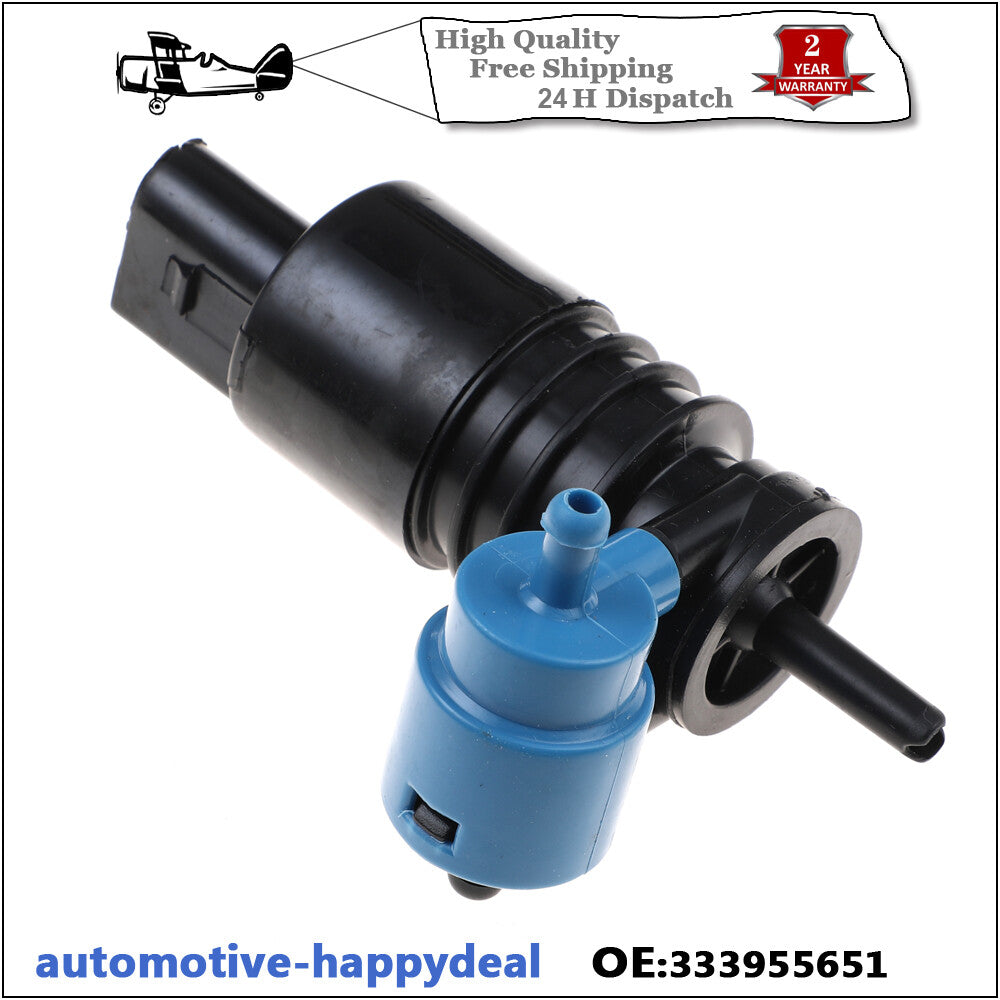 2WINDSCREEN WASHER PUMP TWIN OUTLET for VW for PASSAT B5 POLO SHARAN TOUAREG TOURAN