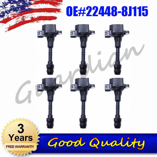 6-pack ignition coil 22448-8J115 for Nissan Xterra Quest Murano Maxima