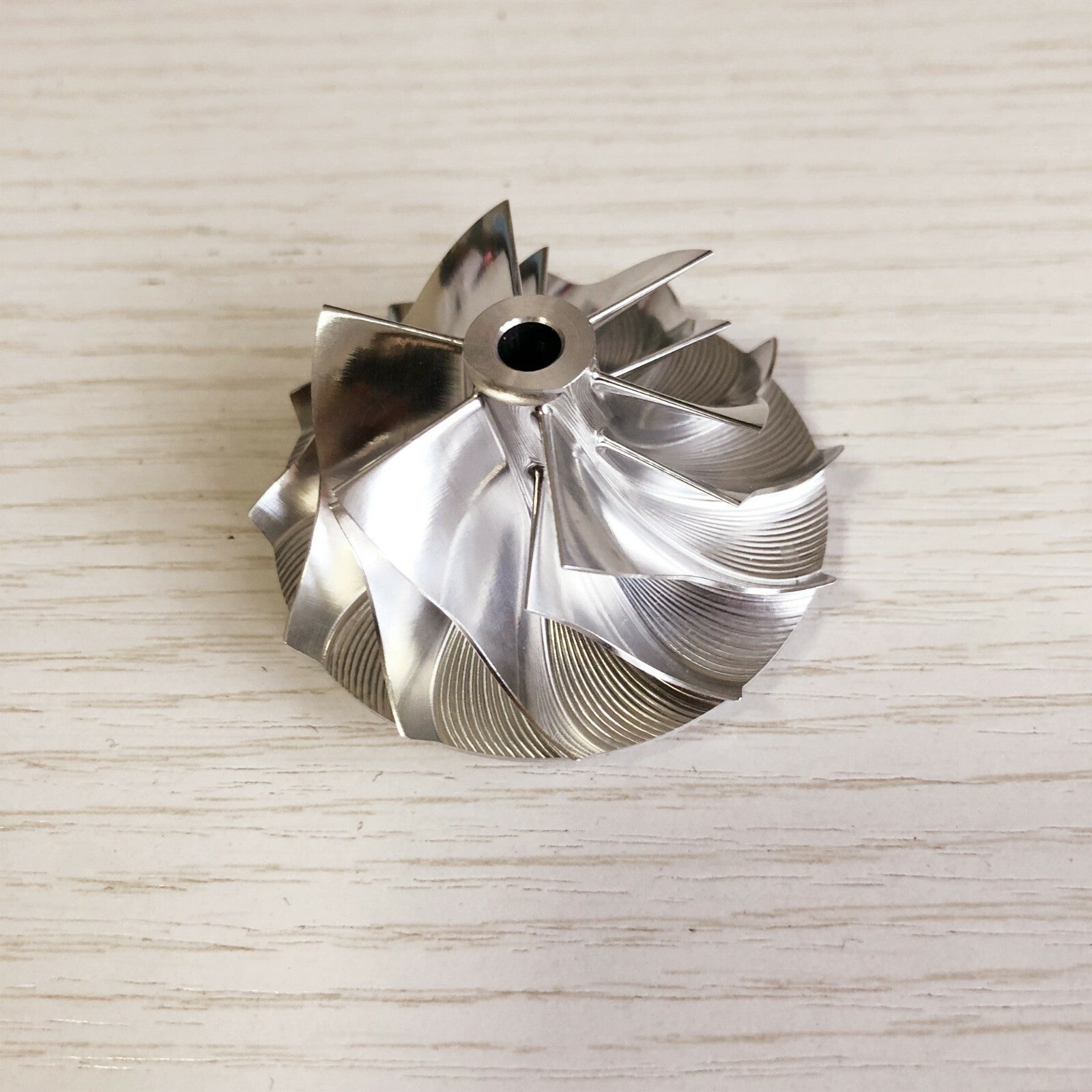 GT15-25 38.58/52.00 mm 6+6 Blade High-Performance Turbine Billet Compressor Wheel