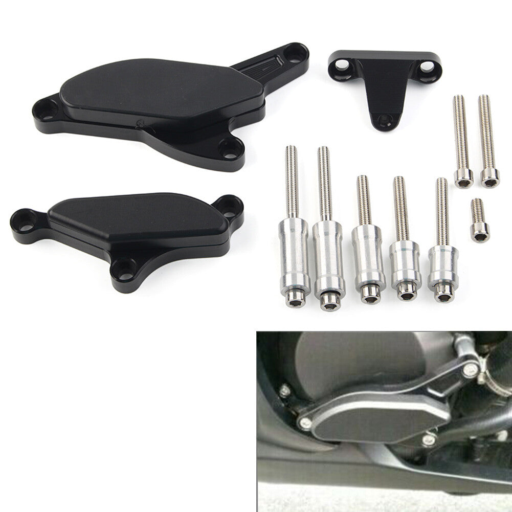 Engine Slider Frame Crash Guard Protector Black Fit for Kawasaki ZX10R 08-10