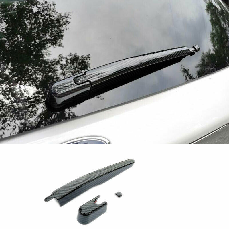 for Ford Explorer 2020-2023 Carbon Color ABS Rear Window Rain Wiper Cover Trims