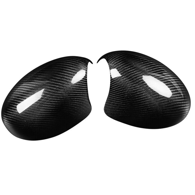 Real Carbon Fiber Car Side Mirror Cover Caps for BMW for Mini Cooper R53 2002-2006
