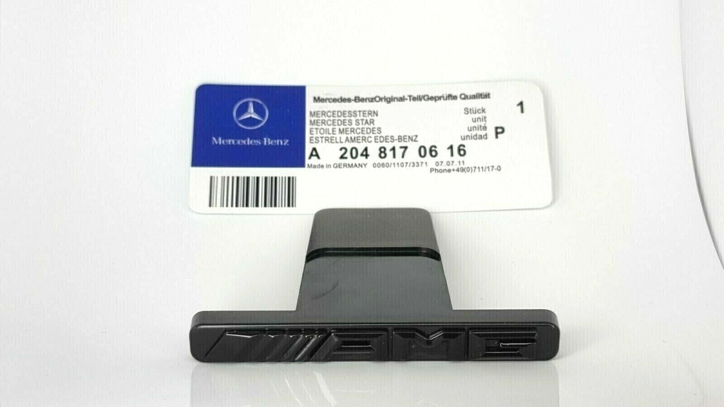 Glossy Black Barbecue Badge for AMG Panamericana GT