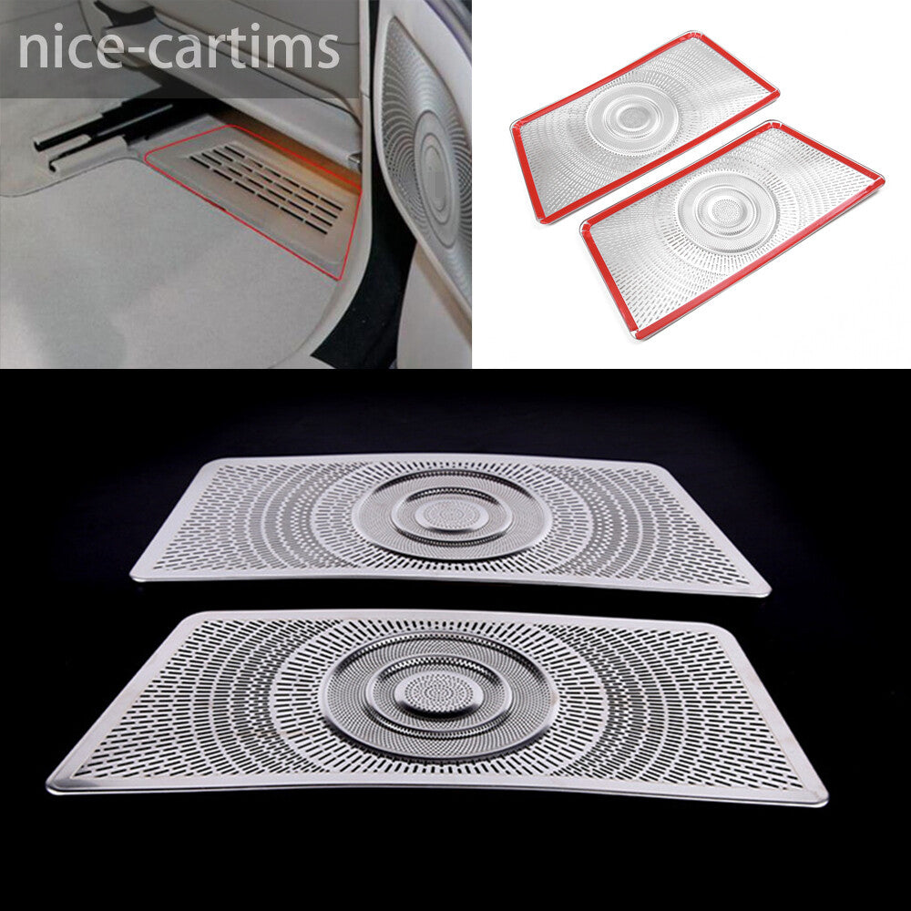 for Benz S Class W223 2021-23 Car for Seat Under Air Vent Outlet Cover Alloy Silver