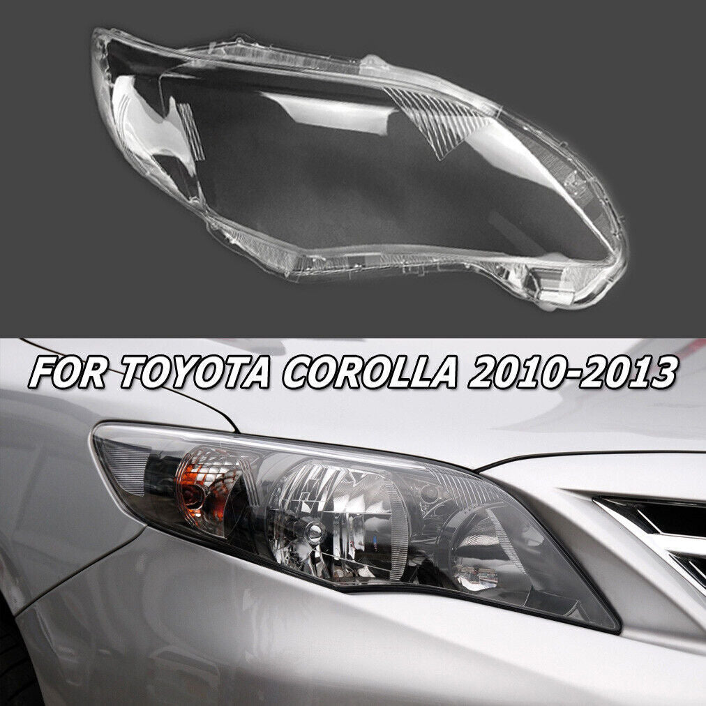 for Toyota for Corolla 10-13 12 Right Headlight Lampshade Lens Cover Shell Clear US