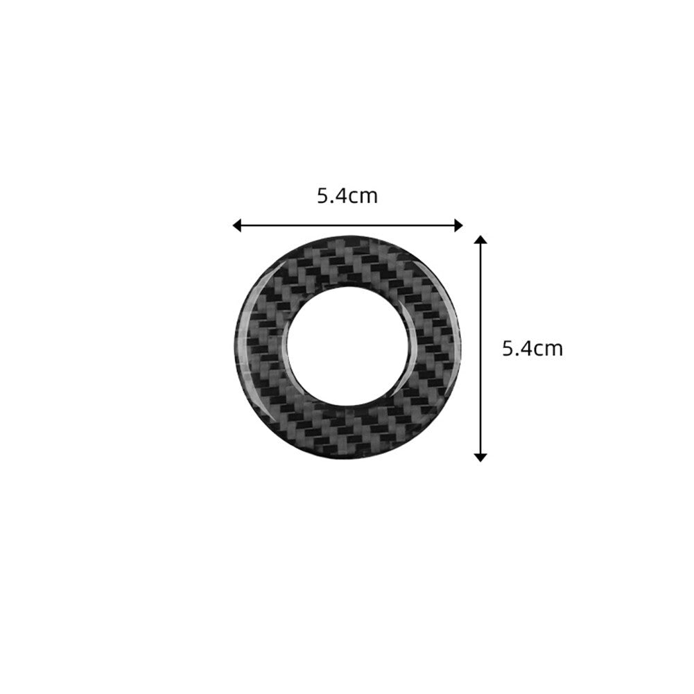 Carbon Fiber Ignition Circle Sticker Cover Trim for Chevrolet for Cruze 2009-2015