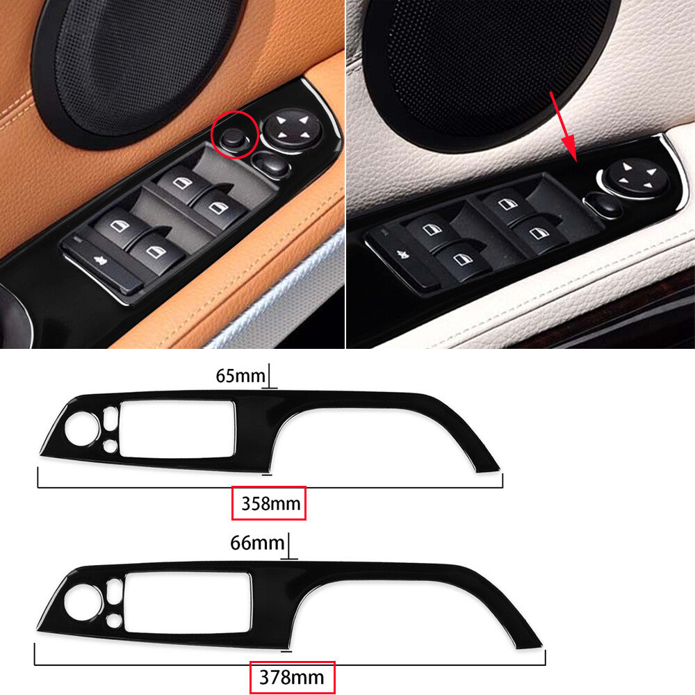 for BMW 3 Series E90 E92 E93 2005-12 Black Inner Window Lift Switch Button Cover