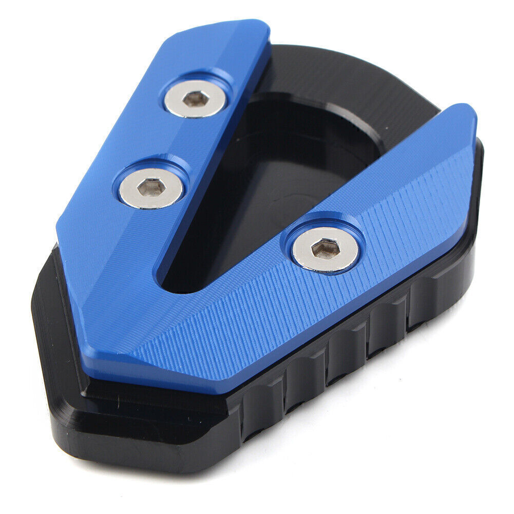 1pc kickstand Foot Support Side Pad for YAMAHA YZFR6 2017 - 2021 Blue Aluminum