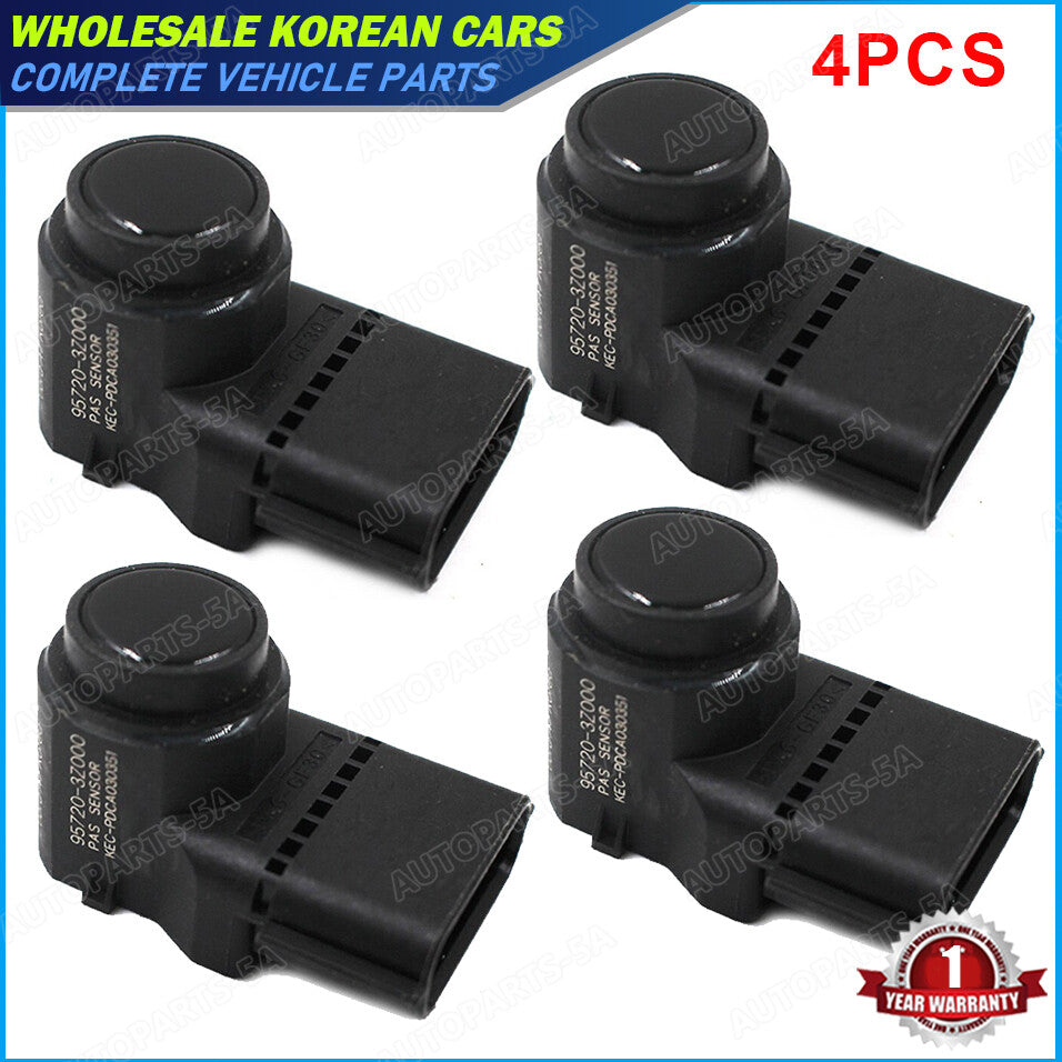 4-pack 95720-3Z000 4MT006HC parking sensors for Hyundai i40 (Black) - PDC