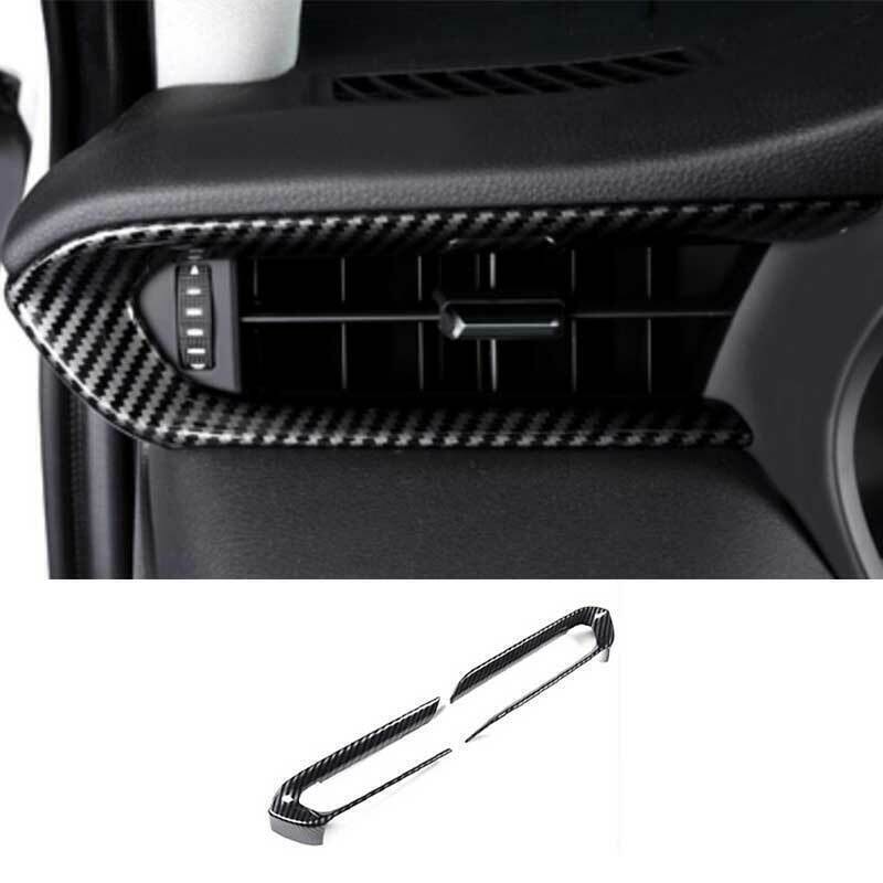 for Toyota Venza 2021-23 Carbon Fiber Dashboard Side Air Outlet Vent Cover Trims