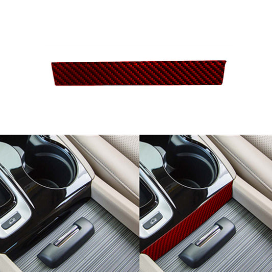 Red Carbon Fiber Gear Shift Below Cover Trim for Honda Ridgeline Pilot 2017-2020