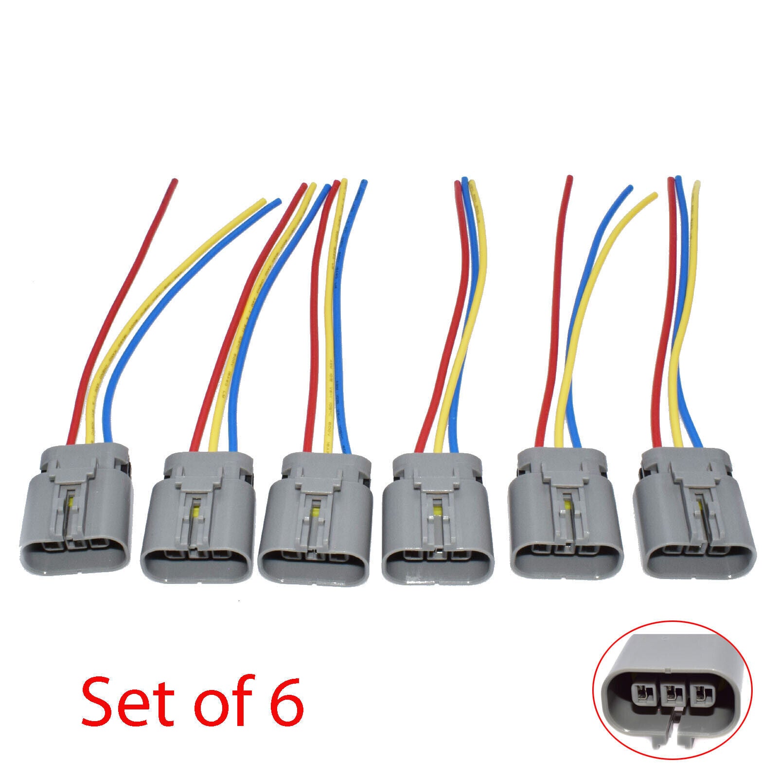 for Nissan 300zx z32 for Infiniti J30 6x Ignition Coil Pack Wiring Connector Pigtail