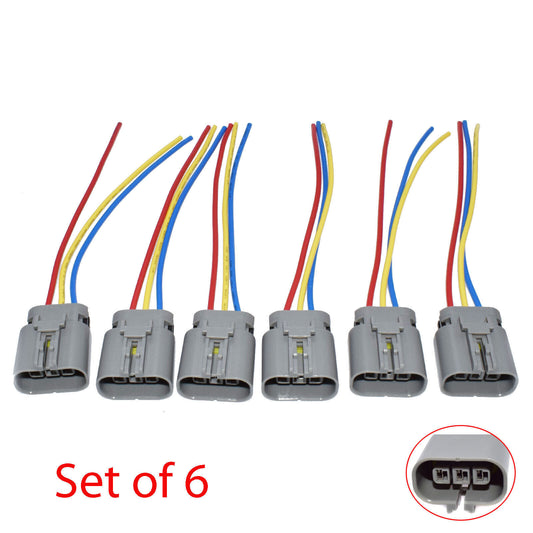 for Nissan 300zx z32 for Infiniti J30 6x Ignition Coil Pack Wiring Connector Pigtail