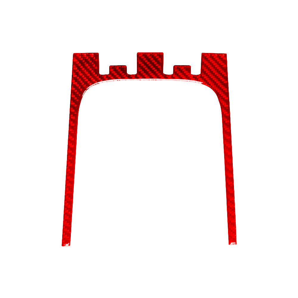 Red Carbon Fiber Rear Central Cupholder Frame Trim for Jeep for Wrangler 2007-2010
