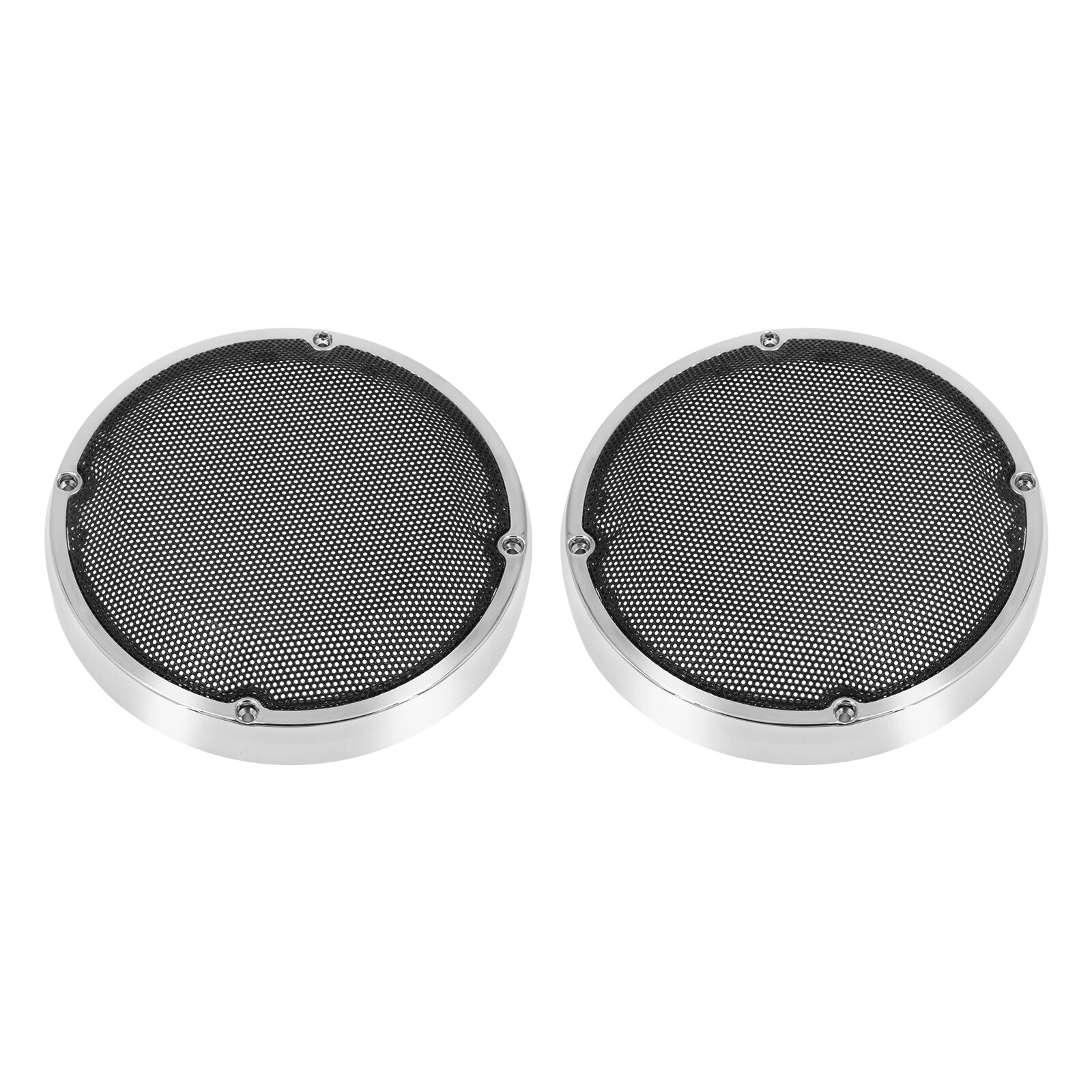 Chrome 6.5Saddlebag Lid Speaker Grill Cover for Harley Road Electra Glide 83-23