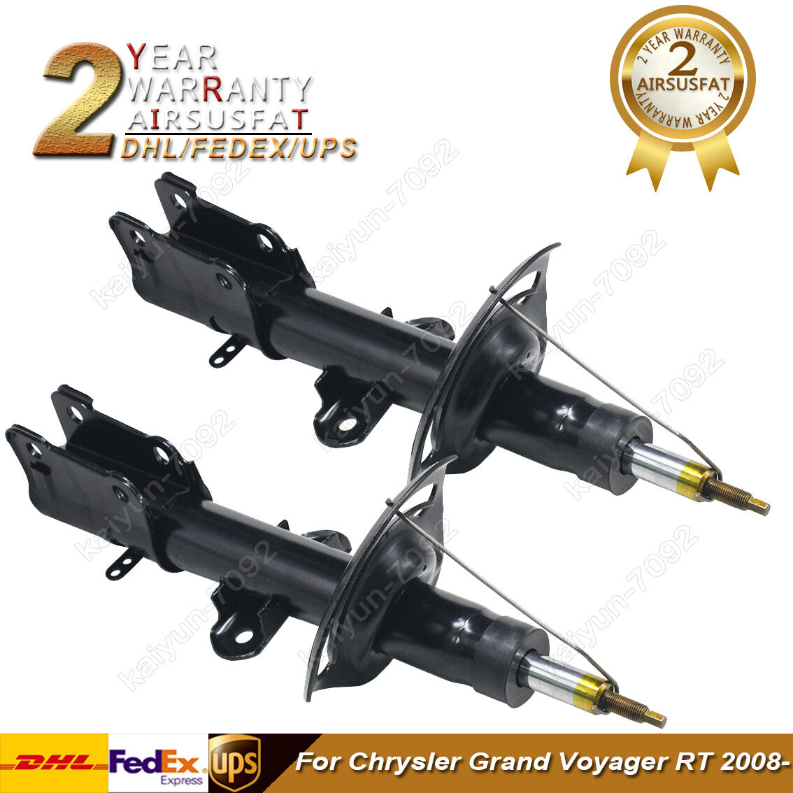 2pcs Front Shock Absorber Cores for Chrysler Grand Voyager RT 2008- 4743657AA