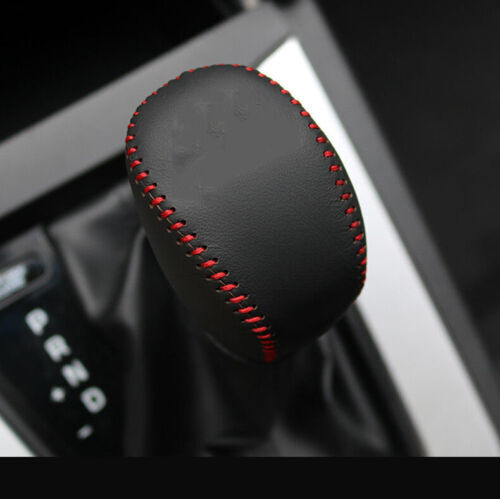 for Hyundai Sonata 2015-2019 Inner Hand Sewn Leather Gear Shift Knob Cover Trim