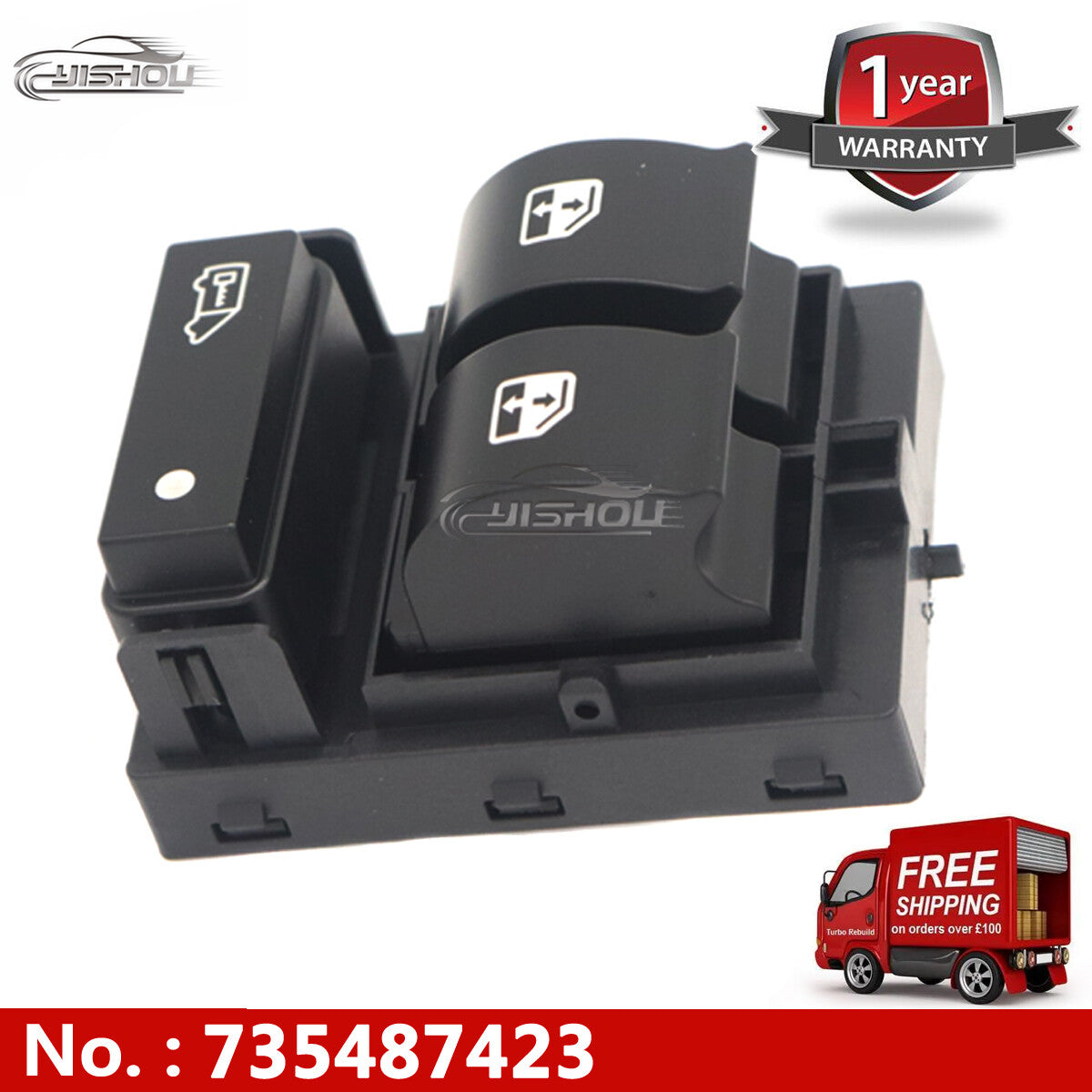 1 new power window switch button 735487423 for Peugeot Boxer for Citro?n jumper cable