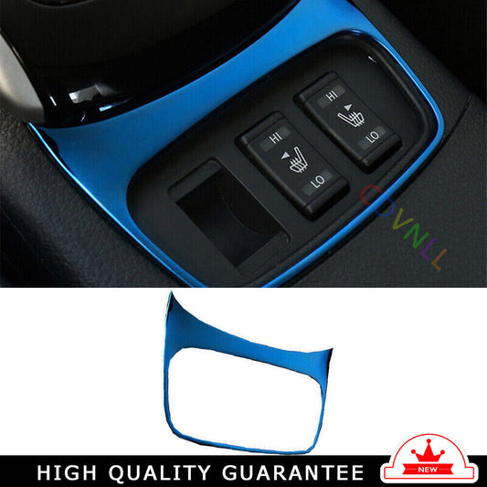 for Seat Adjustment Button Cover Trim for Nissan Sentra Sylphy 2013-2019 Blue Steel