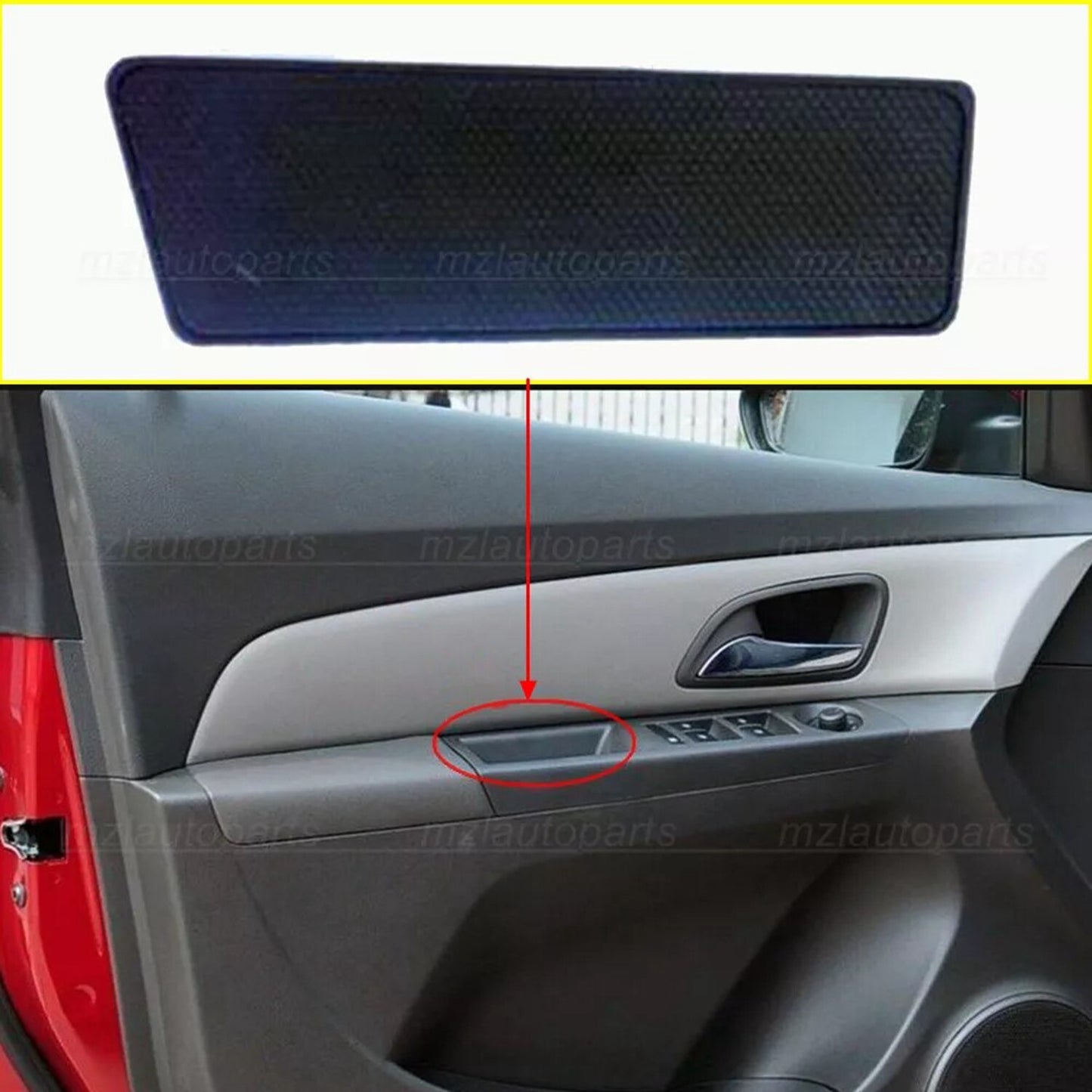 Set of 4 Interior Front  Rear Door-Switch Bezel Mat For GM for Chevrolet for Cruze