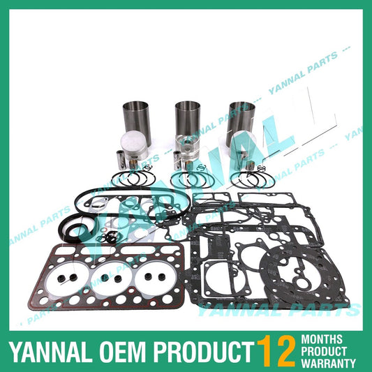 D1402-IDI Overhaul and Reconstruction Kit with Complete Gaskets for Kubota Diesel Engines