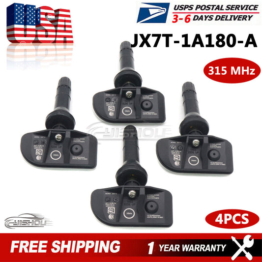 4PCS JX7T-1A180-AA Tire Pressure Sensor TPMS 315MHz For 2020-2021 for Ford Transit