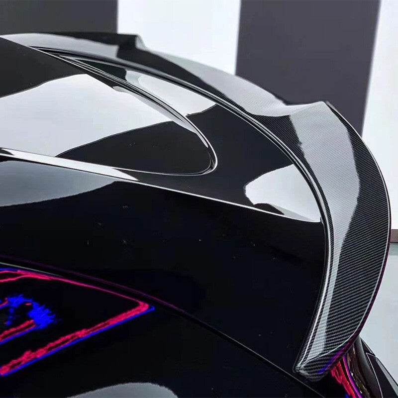 ABS Carbon Fiber Look Rear Door Tail Trunk Spoiler for Tesla Model 3 2024-2025