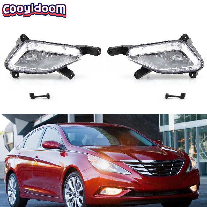 Applicable to 2015-17 for Hyundai Sonata 9th Dual Daytime Running Lights (DRL) and Fog Lights (LH+RH)