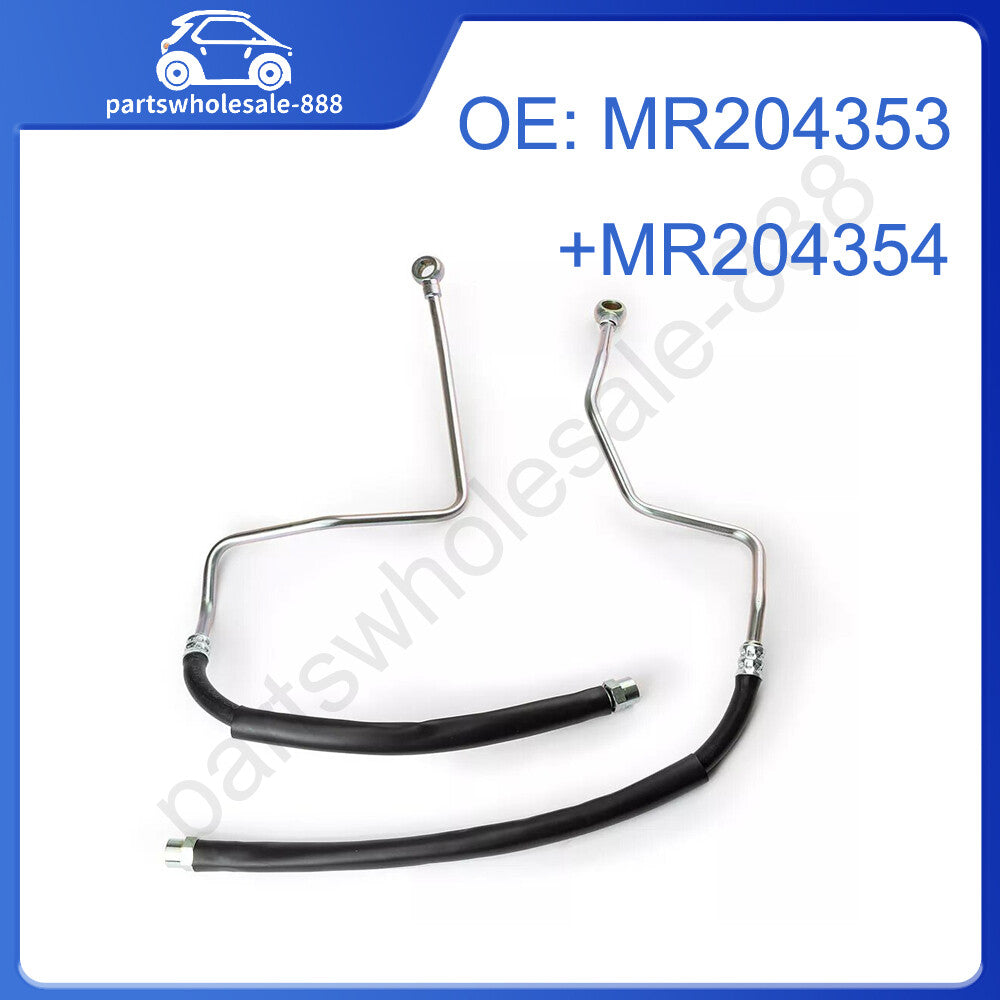 2X Oil Cooler Hose Left/Right MR204353 MR204354 for Mitsubishi Montero 3.0/3.5L