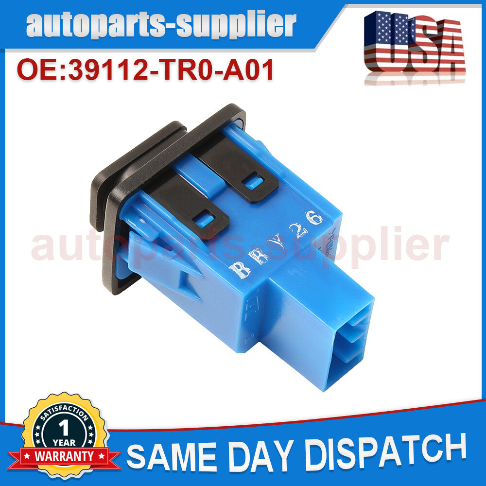 Auxiliary input jack assembly is compatible with 2012-2015 for Honda for Civic 1.8L 2.4L 39112-TR0-A01