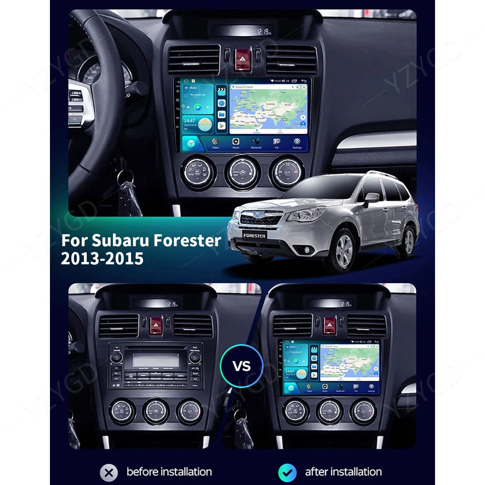 for Subaru for Forester 2013-2015 Stereo Android Carplay Car Radio GPS Navi Screen