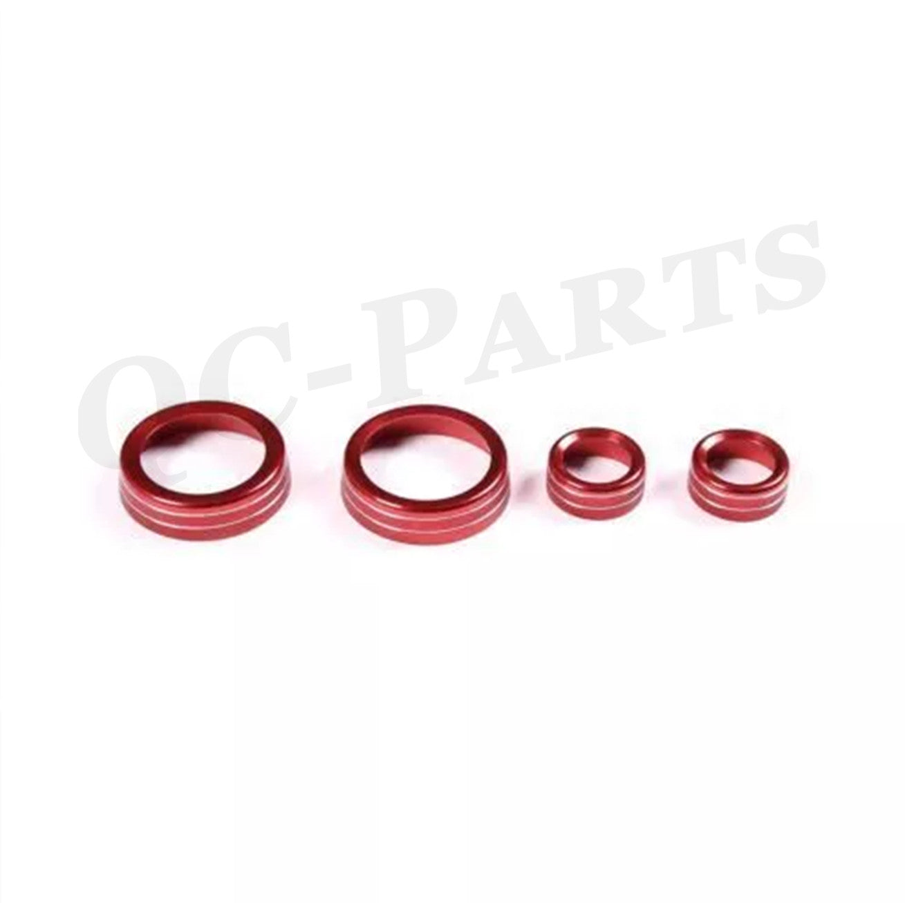 Red AC switch, volume buttons, decorative ring knob for Corvette C7 14-19 accessories