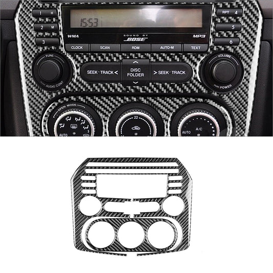2X Carbon Fiber Interior Central Console Cover Trim for Mazda MX-5 Miata 2009-15