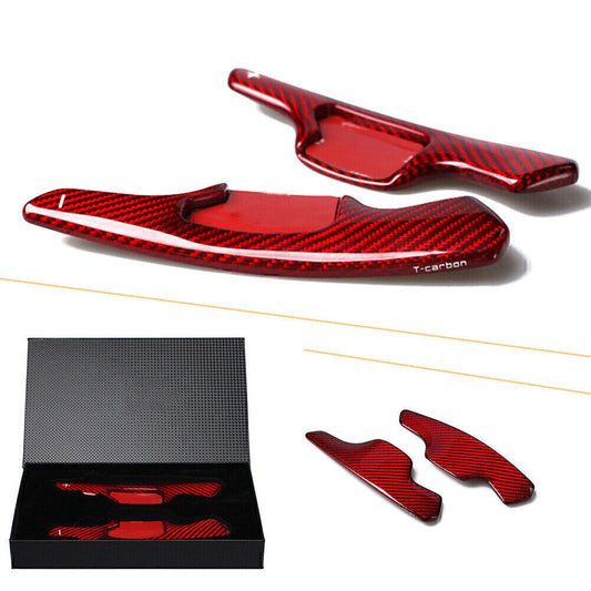 Red Carbon Fiber Steering Wheel Shift Paddle Extension For Fit for Ford Taurus
