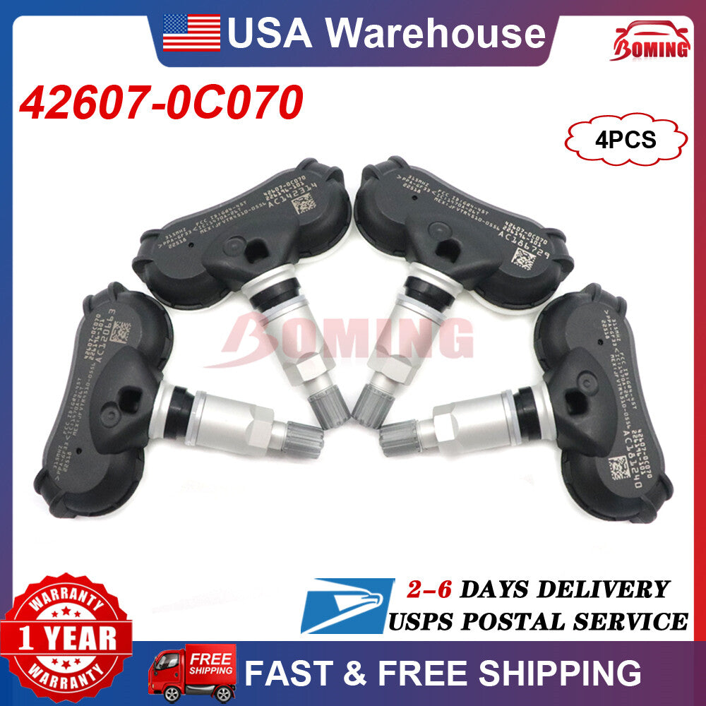 4X 42607-0C070 new TPMS Tire Pressure Sensor for Toyota Sequoia for Sienna Tundra