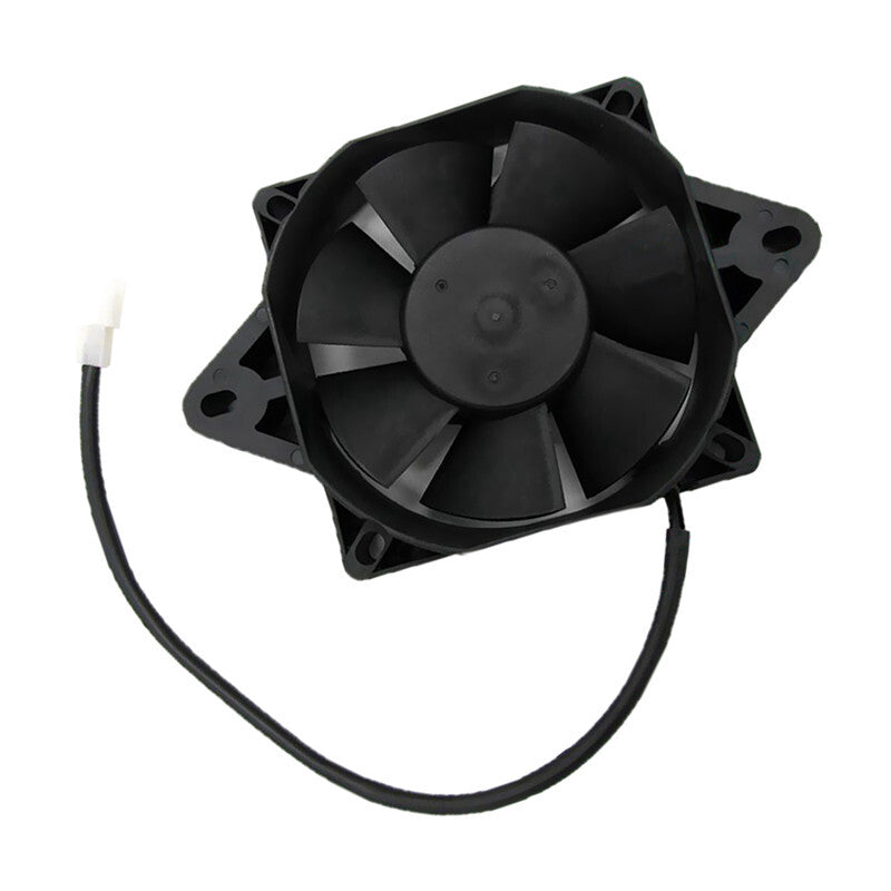 Black Universal Motocross 12V Electric ATV Engine Radiator Cooling Cooler Fan