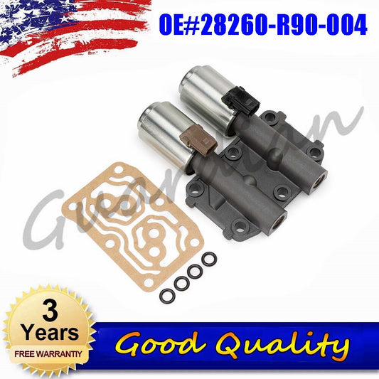 Dual linear solenoid valve with gasket for transmission suitable for ACURA ILX TSX for HONDA ACCORD CR-V