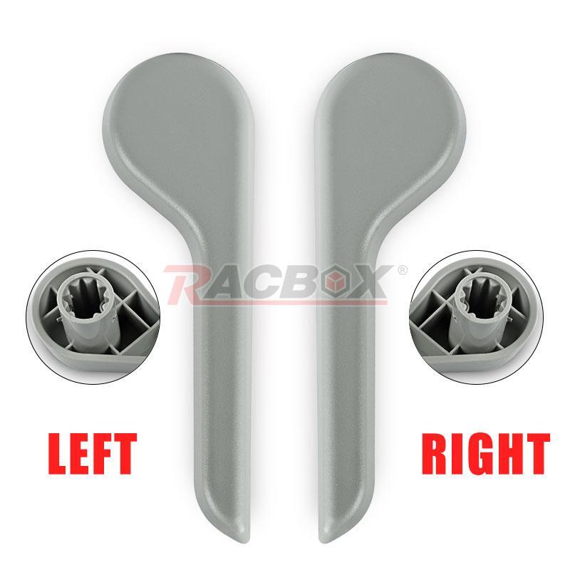 Pair Front for Seat Recliner Levers LR Handle Gray For Silverado for Sierra Truck 07-14