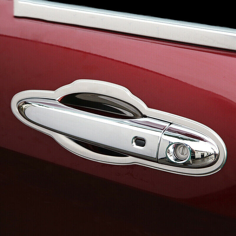 for Jeep Cherokee 2014-2021 Chrome Outside Door Handle Bowl Decor Cover Trim 8P