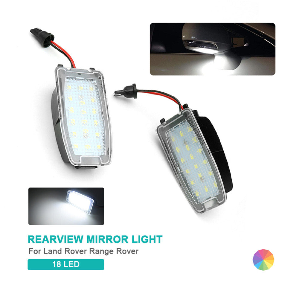 2X LED Side Rearview Mirror Puddle Lights for Land Rover Discovery LR2 2008-2015