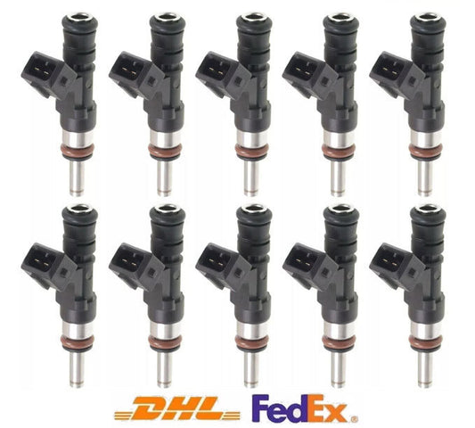 10Pcs Fuel Injector FJ753 for BMW M5 M6 V10 5.0L 2006 2007 2008 2009 2010