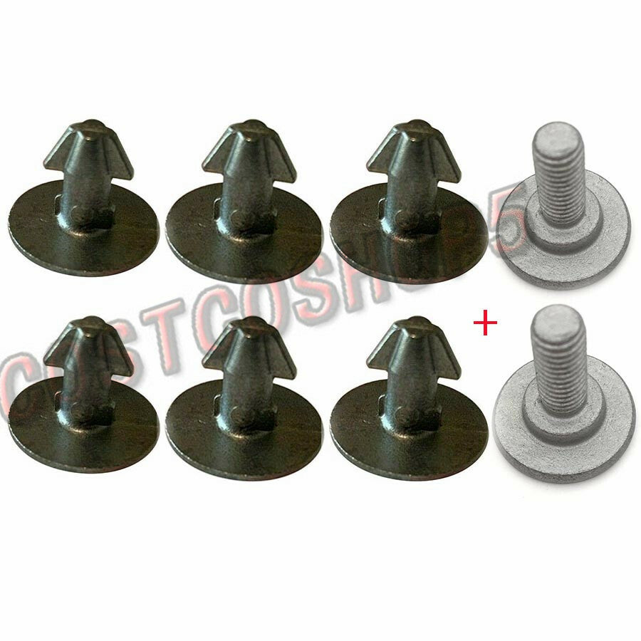 SET OF 8 Radiator Engine Access Cover Pin Lower Cover Bolt for Honda CRV for Civic