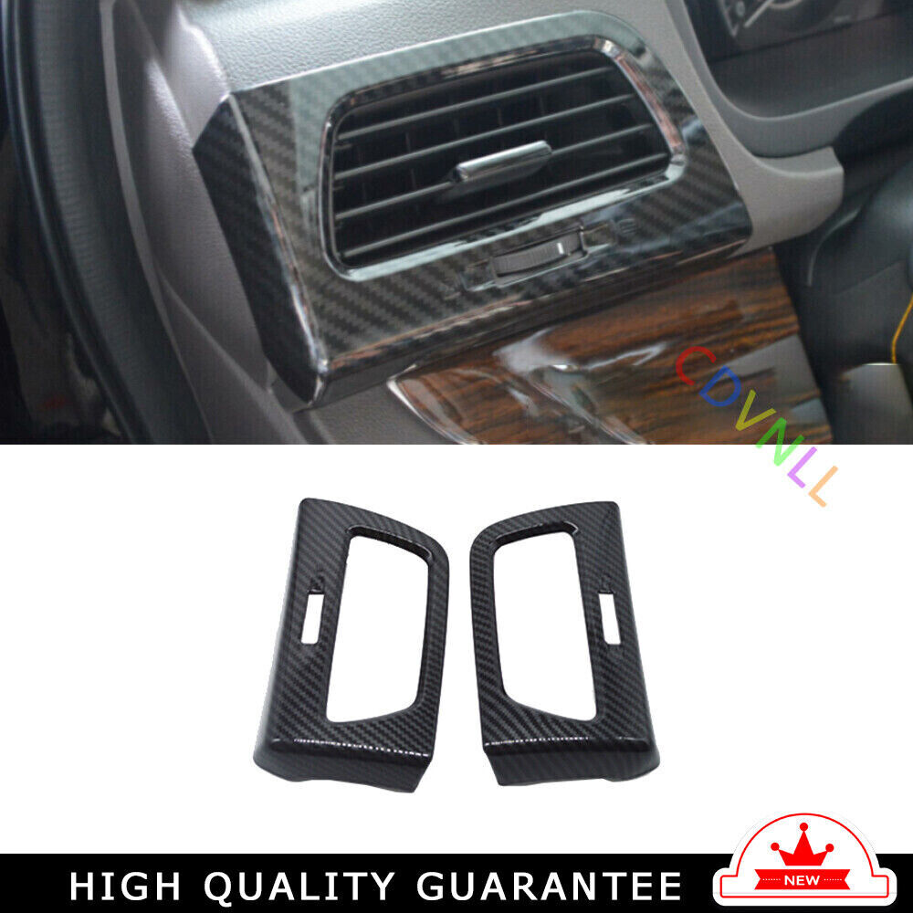 LR AC Air Outlet Vent Cover Trim 2PCS for Honda CRV CR-V 2012-2016 Carbon Fiber